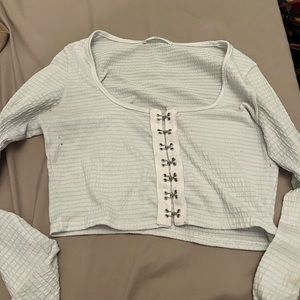 WHITE LONG SLEEVE TANK TOP